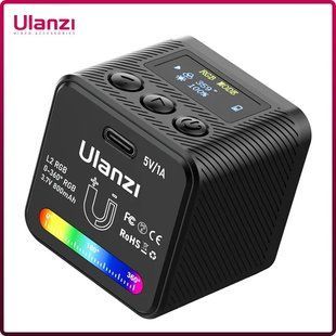 Світлодіодне накамерне світло для фотозйомки Ulanzi L2 RGB Mini COB чорний 050204 фото