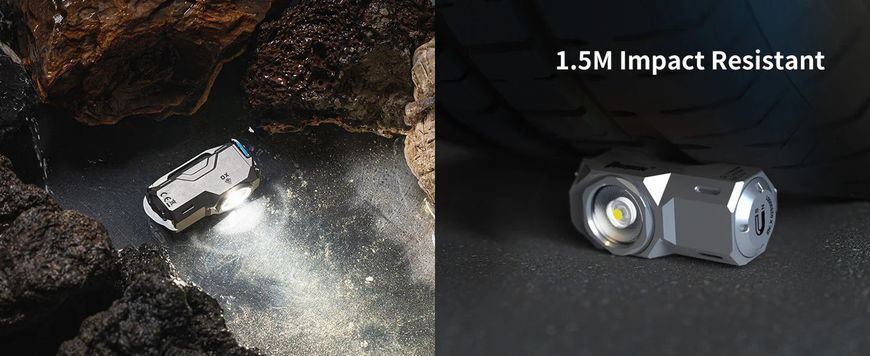 Універсальний кишеньковий EDC ліхтар Wuben X0 Titanium Green (900Лм, NICHIA 519A, 102м) 160106.4 фото