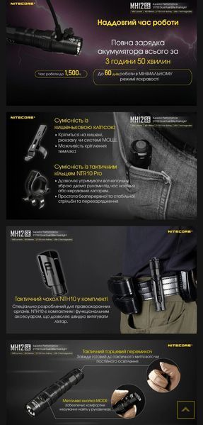 Nitecore MH12SE Ручний ліхтар 010301 фото