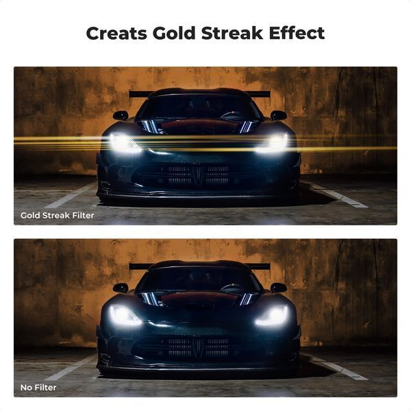 Анаморфотний золотистий смугастий фільтр K&F Concept Gold Streak Filter Nano-X (2mm) 55мм (KF01.2105) KF01.2111 фото