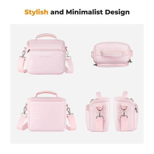 Сумка через плече для фотоапарата K&F Concept Camera Sling Bag 5L Urban Wander 05 (рожевий) (KF13.179V2)