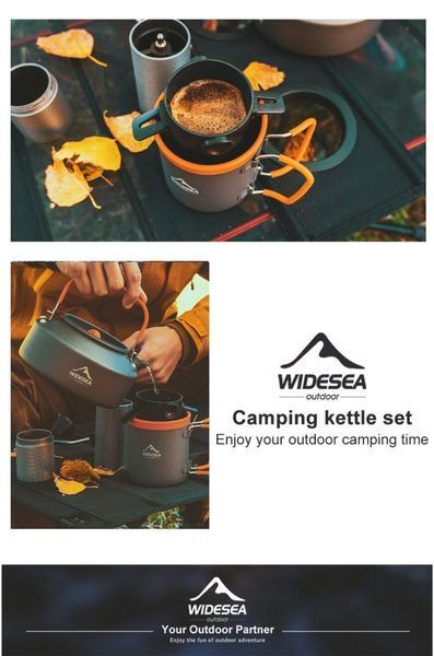 Чашка кружка туристична алюмінієва з фільтром для приготування кави Widesea WSCC-102 480мл