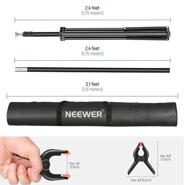 Стійка тримач для фону Neewer NK-ST0203 2*3м 10100908 фото