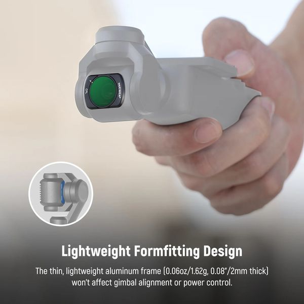 Набір магнітних ND/CPL/UV фільтрів NEEWER FL-P6 для DJI Osmo Pocket 3 (ND16, ND32, ND64, ND256, UV та CPL фільтр) 10103329 фото