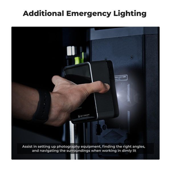 Акумуляторна V-Mount батарея K&F Concept KF-V99 Pro 6700mAh з цифровим екраном, USB-C, USB-A, BP/D-TAP, DC 12V (KF28.0024V1) KF28.0024V1 фото