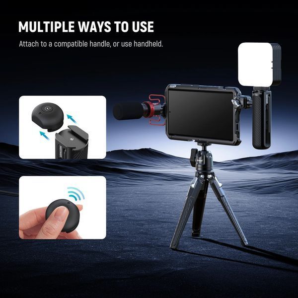 Накладна Bluetooth кнопка затвору NEEWER RT005E для бічної ручки Neewer PA045 (PA045B, PA045S, PA005E, PA046) 10104389EU фото