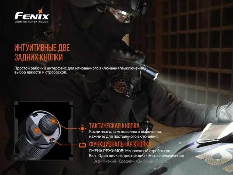 Ліхтар Fenix TK20R V2.0 (Luminus SFT70, 3000 люмен, 6 режимів, 1х21700, USB-C) 030101 фото