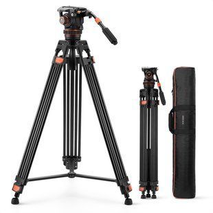 Професійний штатив трипод з рідинною головкою K&F Concept VA3+BV60 серії DV 1,91м (10кг, оберт 360&deg;, нахил +90 &deg;/-75 &deg;) KF09.148V1 KF09.148V1 фото