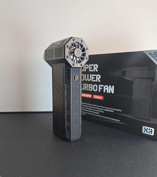 Ручний портативний турбовентилятор компресор X3 Violent Blower Mini Turbo Jet Fan (3000мАг, 52м/с) 050214 фото