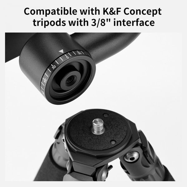 360-градусна панорамна головка штатива K&F Concept зі стандартною швидкоз&rsquo;ємною пластиною 1/4 (KF31.033)