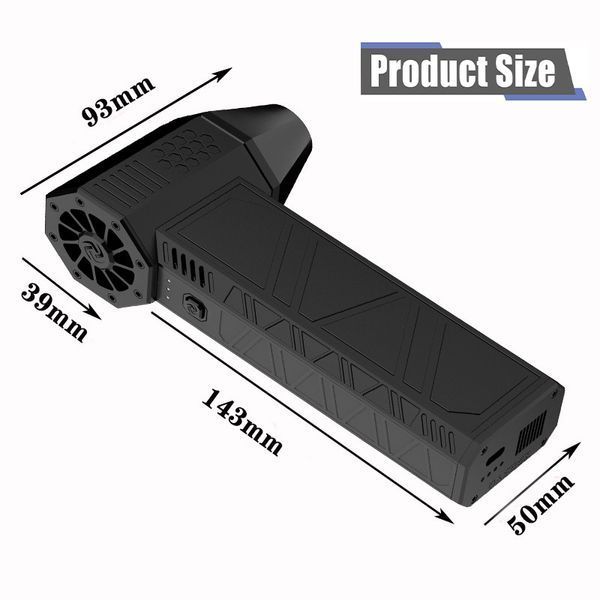 Ручний портативний турбовентилятор компресор X3 Violent Blower Mini Turbo Jet Fan (3000мАг, 52м/с) 050214 фото
