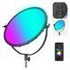 Різнокольорова кругла світлодіодна панель NEEWER GR18C RGB 65Вт з APP керуванням 2500-8500К, 18 ефектів