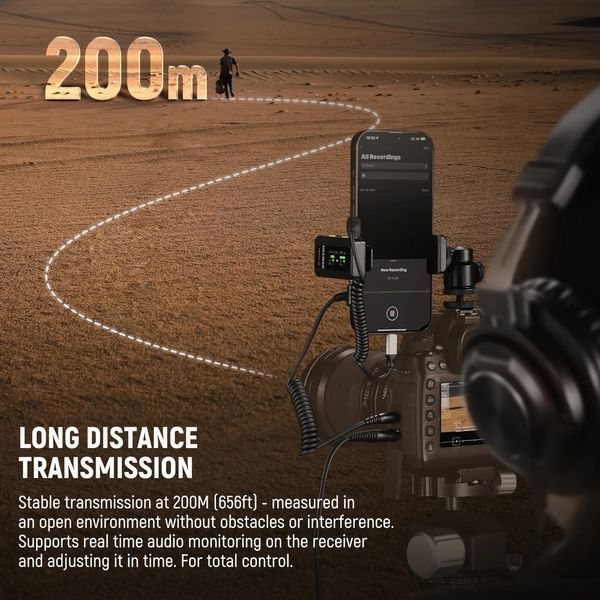 Бездротовий петличний мікрофон із зарядним кейсом NEEWER CM28 PRO для камери, смартфона, планшета, ноутбука 21000149 фото