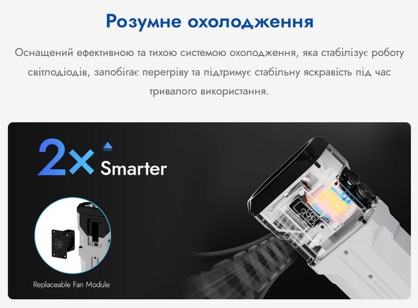 Потужний ручний світлодіодний ліхтар Wuben X1 PRO White (12300Лм; 9600мАг; 410м) з функцією павербанку 160101.3 фото
