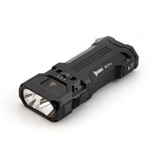 Потужний ручний світлодіодний ліхтар Wuben X1 PRO Black (12300Лм, 9600мАг, 410м) з функцією павербанку 160101.4 фото