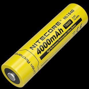 Акумулятор літій-іонний 18650 Nitecore NL1840 (4000мАг, 5А)