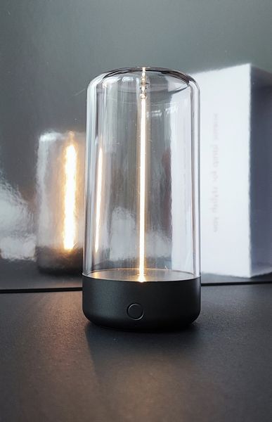 Декоративна настільна атмосферна лампа нічник AUGE Light Grey
