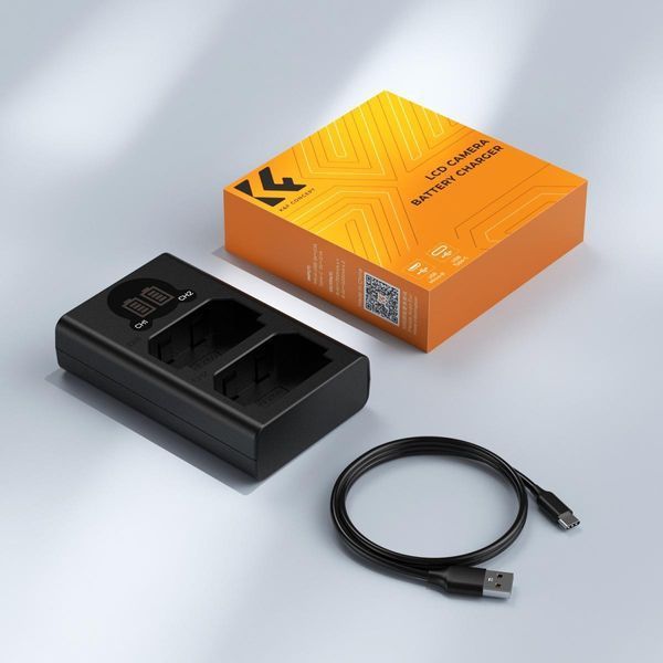 Зарядний пристрій K&F Concept NP-FZ100 з РК-екраном для акумуляторів камер Sony (KF28.0010V1) KF28.0010V1 фото