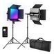 Студийный видеосвет NEEWER RGB1200 комплект из двух ламп 60Вт и двух штативов-стоек 200см 10104230 фото 1