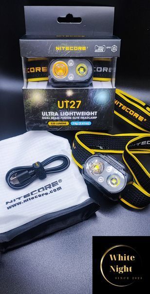 Nitecore UT27 Налобний ліхтар із універсальним живленням (3xAAA, USB-C)