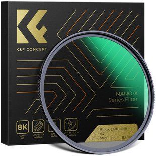 Фільтр чорного туману Mist Black Diffusion 1/4 K&F Concept Nano-X 58мм (KF01.1479) KF01.2317 фото