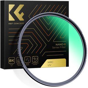 Світлофільтр K&F Concept Nano-X MCUV + 3 серветки з мікрофібри 62мм (KF01.986) KF01.986 фото
