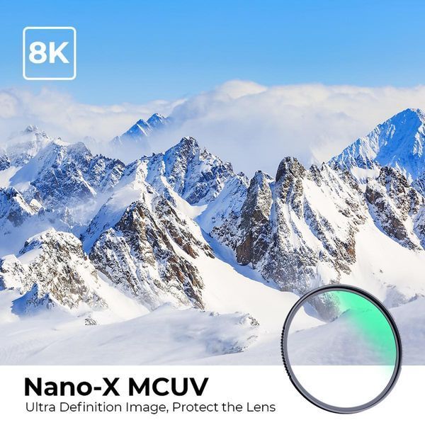Светофильтр K&F Concept Nano-X MCUV + 3 салфетки из микрофибры 62мм (KF01.986) KF01.986 фото