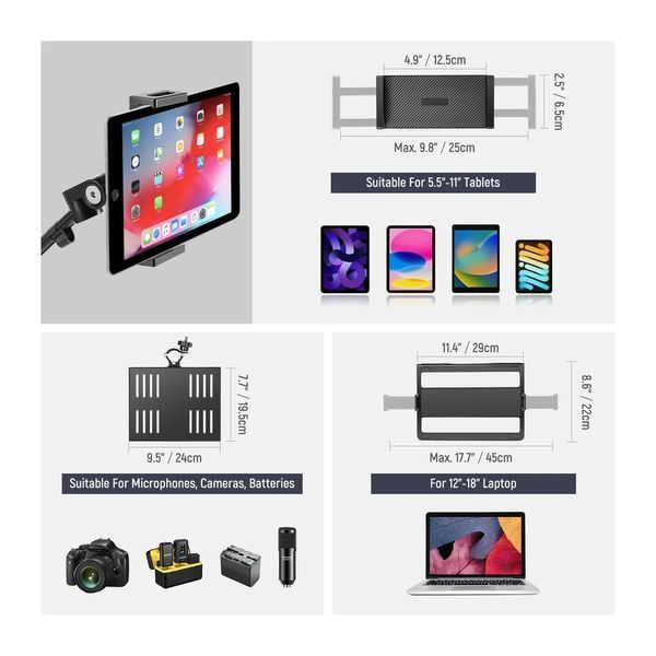 Мобильная стойка на колесах для камеры и фототехники Neewer DS010 для прямых трансляций 10103961 фото