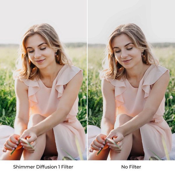 Мерехтливий дифузійний фільтр K&F Concept Shimmer Diffusion Lens Filter Nano-X 58мм (KF01.2165)