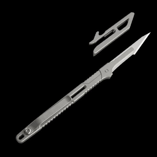 Ультратонкий титановий ніж-скальпель Nitecore NTK07 011208.1 фото