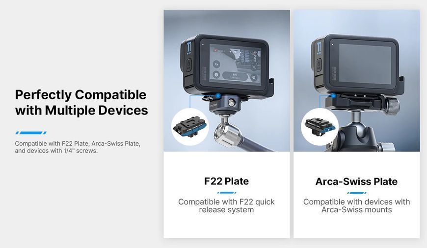 Кріплення Ulanzi Falcam F22 GoPro для DJI з магнітною основою Action Mount 3235
