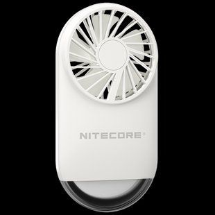Бездротовий портативний вентилятор з ліхтарем Nitecore NEF02 (USB-C, 1200мАг), білий 011107 фото