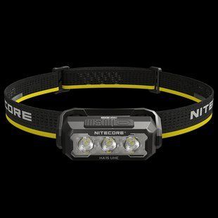 Ультралегкий налобний ліхтар Nitecore HA15 UHE (400Лм, 80м, 1 батарейка Duracell АА у комплекті) 010226.3 фото