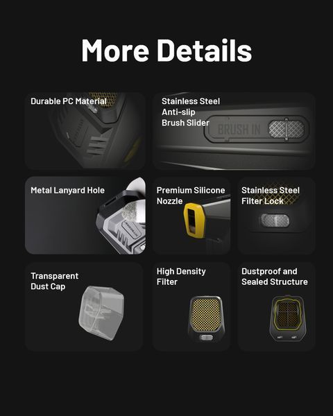 Компресор Nitecore BB21 для чищення фото та відео техніки