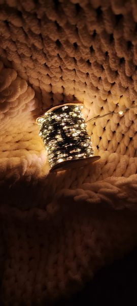 Світлодіодна новорічна святкова гірлянда роса 50м 500LED водостійка (IP44) тепле біле світло, зелена основа 1995035227 фото