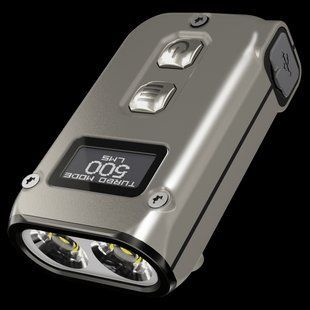 Наключний ліхтарик з LED дисплеєм Nitecore TINI 2 Ti (USB Type-C), титан 010311.1 фото