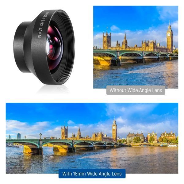 Ширококутний об&rsquo;єктив для смартфона Neewer LS-42 18мм 100&deg; HD з різьбою 17мм 10103183 фото