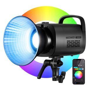 Професійне студійне відеосвітло NEEWER CB100C 130 Вт RGB LED Video Light (2700-6500K, RGB, APP контроль, 2,4G) 10103224 фото