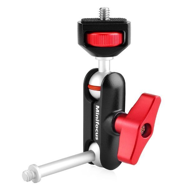 Кріплення "маленька чарівна рука" (Magic Arm Mount) з двома кульовими головами та затискачем для стола Minifocus