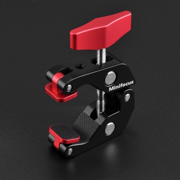 Кріплення "маленька чарівна рука" (Magic Arm Mount) з двома кульовими головами та затискачем для стола Minifocus