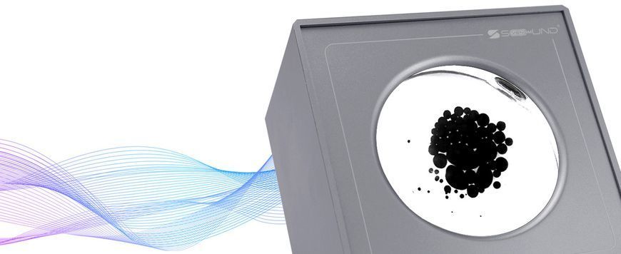 Музыкальная ритмичная настольная лампа с магнитной жидкостью Sovenomund Ferrofluid Magnetic Liquid Gray 100304/2 фото