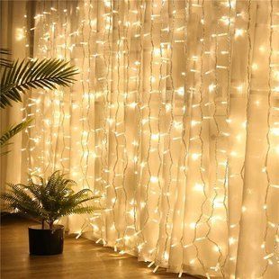 Гірлянда-штора світлодіодна 240LED 3*2м тепле біле світло, 8 режимів 130201 фото