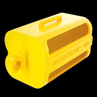 Портативний силіконовий кейс магазин для акумуляторів 21700 - Nitecore NBM41, жовтий 010708.1 фото