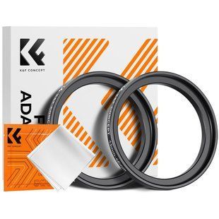 Переходное кольцо 43-46 мм K&F Concept для объектива камеры, светофильтров с шагом вверх комплект 2шт.(KF05.331) KF05.331 фото