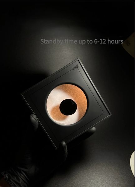 Музыкальная ритмичная настольная лампа с магнитной жидкостью Sovenomund Ferrofluid Magnetic Liquid Black 100304/3 фото