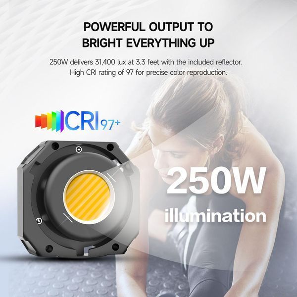 Світлодіодне студійне відеосвітло COB SYNCO COLBOR CL220R RGB (250 Вт, 2700K-6500K, з керуванням APP) 060109 фото