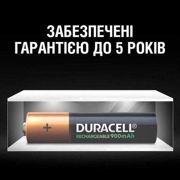 Перезаряджуваний акумулятор Duracell AAA HR03 900mAh*4 100823 фото