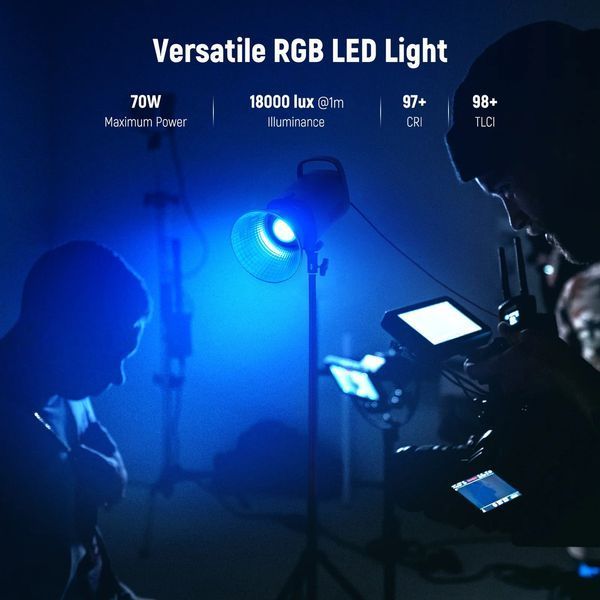 Профессиональный студийный видеосвет NEEWER CB60 RGB 70W LED Video Light (2700-6500K, RGB, APP контроль, 2,4G) 10102197 фото