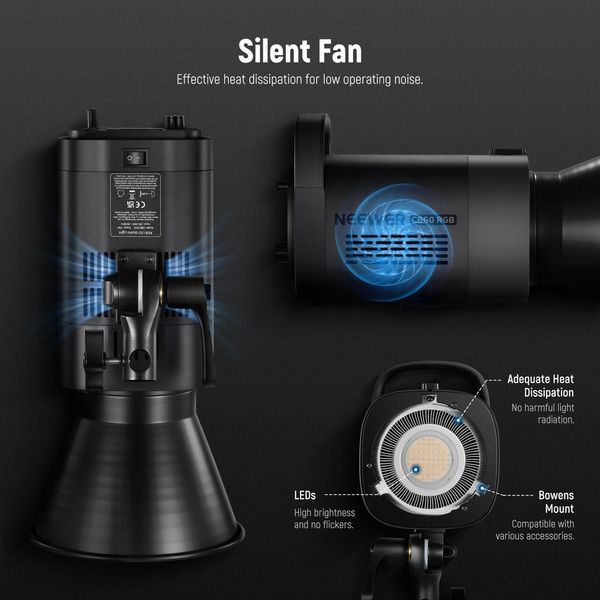 Профессиональный студийный видеосвет NEEWER CB60 RGB 70W LED Video Light (2700-6500K, RGB, APP контроль, 2,4G) 10102197 фото