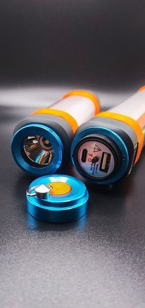 Кемпінгова водонепроникна лампа ліхтар PowerLite Т15 на акумуляторі з функцією повербанку 2600мАг USB Type-C
